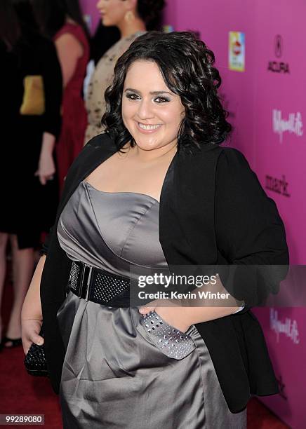 Actress Nikki Blonsky arrives at the 12th Annual Young Hollywood Awards at the Wilshire Ebell Theatre on May 13, 2010 in Los Angeles, California.