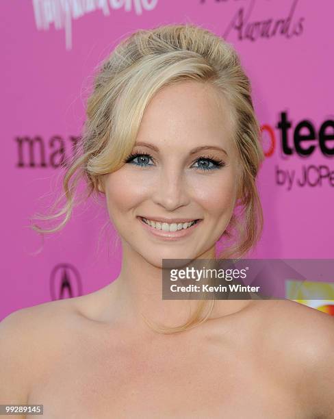 Actress Candice Accola arrives at the 12th Annual Young Hollywood Awards at the Wilshire Ebell Theatre on May 13, 2010 in Los Angeles, California.