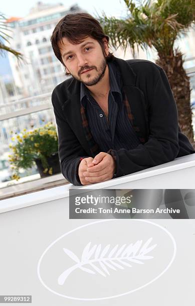 Director Diego Luna attends the 'Abel' Photo Call held at the Palais des Festivals during the 63rd Annual International Cannes Film Festival on May...