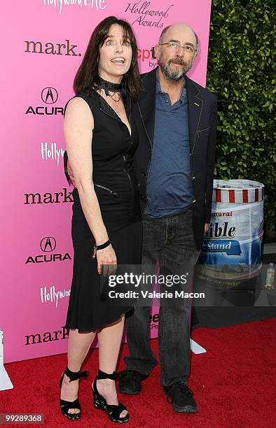 Actress Sheila Kelley and actor Richard Schiff arrive at the 12th Annual Young Hollywood Awards on May 13, 2010 in Los Angeles, California.