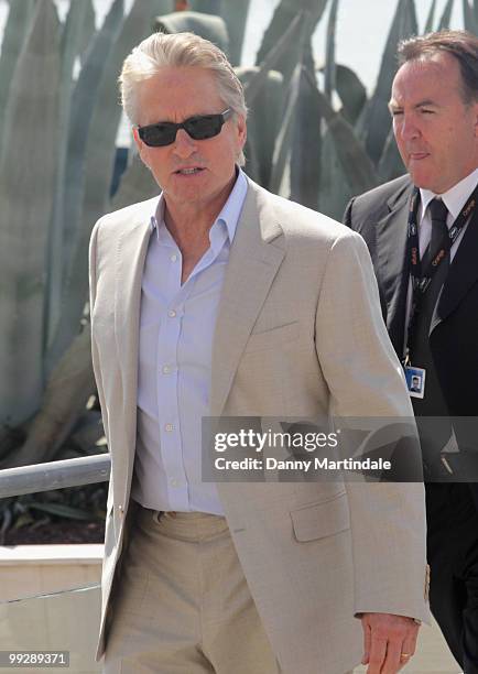 Michael Douglas is seen at the 63rd Cannes Film Festival on May 14, 2010 in Cannes, France.