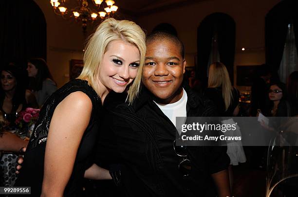 Actress Chelsea Staub and actor Kyle Massey attend the cocktail reception at the 12th annual Young Hollywood Awards sponsored by JC Penney , Mark. &...