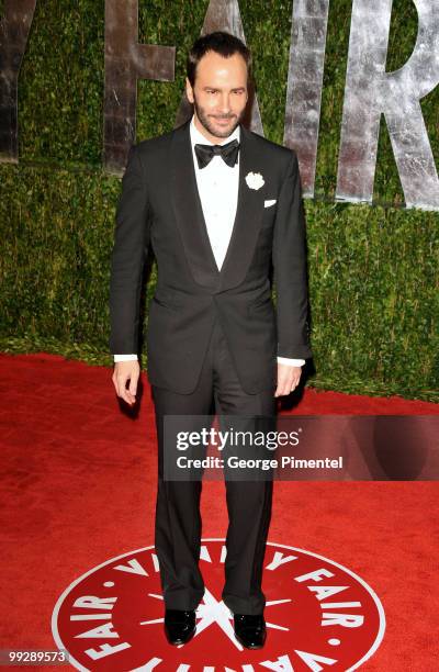 Actor Tom Ford arrives at the 2010 Vanity Fair Oscar Party hosted by Graydon Carter held at Sunset Tower on March 7, 2010 in West Hollywood,...