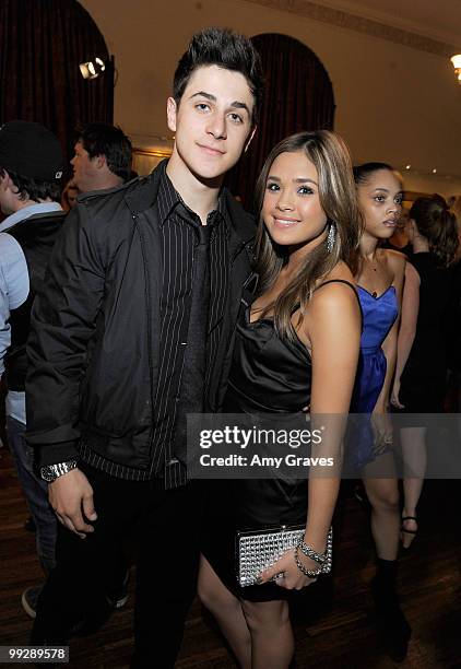 Actor David Henrie and actress Nicole Anderson attend the cocktail reception at the 12th annual Young Hollywood Awards sponsored by JC Penney , Mark....