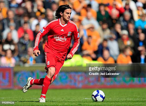Alberto Aquilani of Liverpool during the Barclays Premier League match between Hull City and Liverpool at the KC Stadium on May 9, 2010 in Hull,...