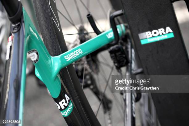 Team Bora-Hansgrohe / Specialized Bike / Detail view / during the 105th Tour de France 2018, Training / TDF / on July 6, 2018 in Cholet, France.