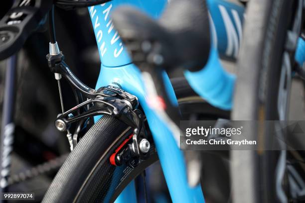 Movistar Team / Canyon Bike / Brake / Detail view / during the 105th Tour de France 2018, Training / TDF / on July 6, 2018 in Cholet, France.
