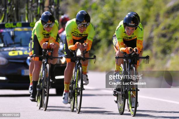 Ane Santesteban Gonzalez of Spain and Team Ale Cipollini / during the 29th Tour of Italy 2018 - Women, Stage 1a 15,5km Team time trial stage from...