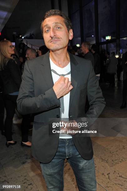 Actor Tim Seyfi arrives at the opening of the third TV series festival 'Seriencamp' at the Hochschule fuer Fernsehen und Film in Munich, Germany, 26...