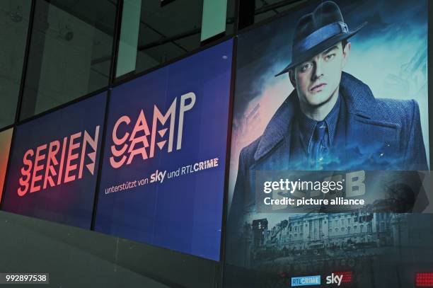 Poster for the TV series 'SS-GB', photographed at the third TV series festival 'Seriencamp' at the Hochschule fuer Fernsehen und Film in Munich,...