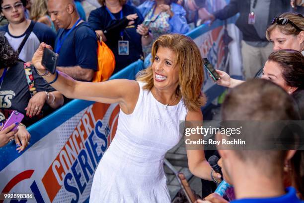 Hoda Kotb during Lady Antebellum Performs On NBC's "Today" at Rockefeller Plaza on July 6, 2018 in New York City.