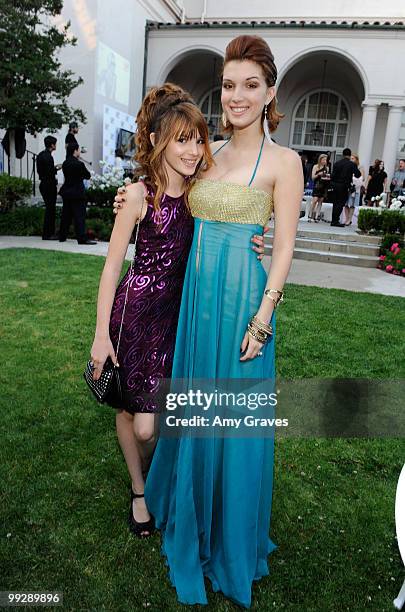 Actors Bella Thorne and Dani Thorne attend the cocktail reception at the 12th annual Young Hollywood Awards sponsored by JC Penney , Mark. & Lipton...