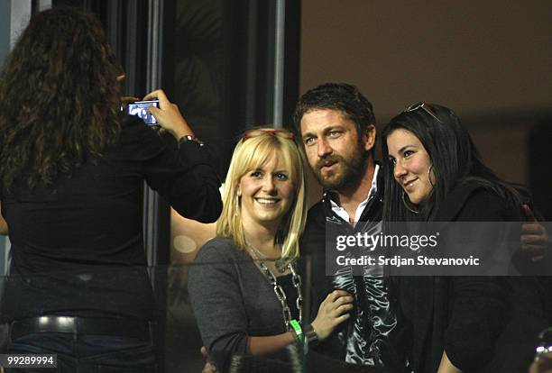 Gerard Butler is sighted watching matches at the Serbia Open 2010 on May 6, 2010 in Belgrade, Serbia.