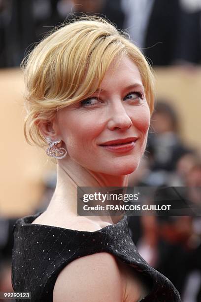 Australian actress Cate Blanchett arrives for the opening ceremony and screening of "Robin Hood" presented out of competition at the 63rd Cannes Film...