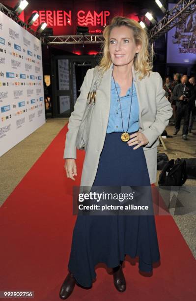 Actress Maria Furtwaengler arrives at the opening of the third TV series festival 'Seriencamp' at the Hochschule fuer Fernsehen und Film in Munich,...