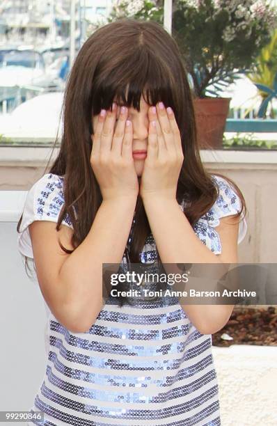 Actress Ileana Puiu attends the 'Aurora' Photo Call held at the Palais des Festivals during the 63rd Annual International Cannes Film Festival on May...