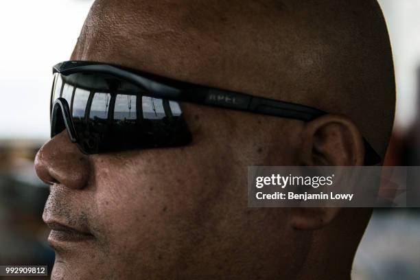 Marine police chase after poachers and pirate ships on the Remeliik in the seas in Koror, Palau on August 25, 2015. The isolated nation of Palau, in...