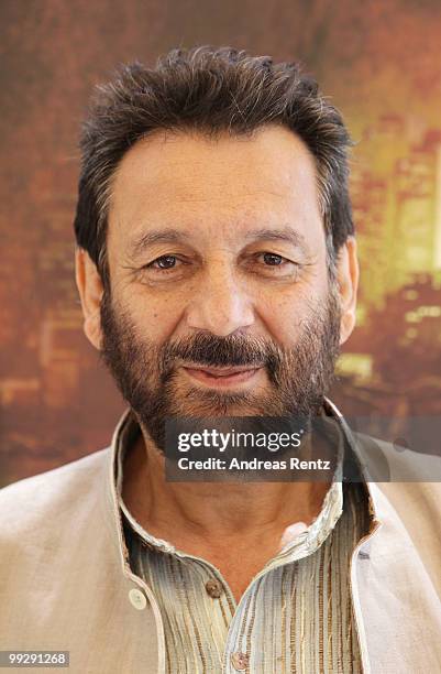 Director Shekhar Kapur attends the Shekhar Kapur & Swarovski Entertainment Press Conference during the 63rd Annual Cannes Film Festival on May 13,...