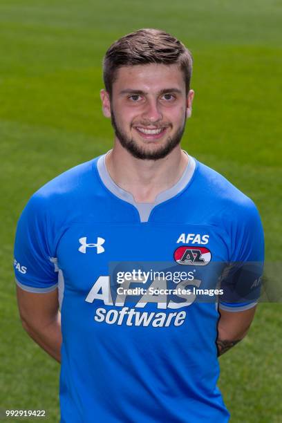 Rody de Boer of AZ Alkmaar during the Photocall AZ Alkmaar at the AFAS Stadium on July 5, 2018 in Alkmaar Netherlands