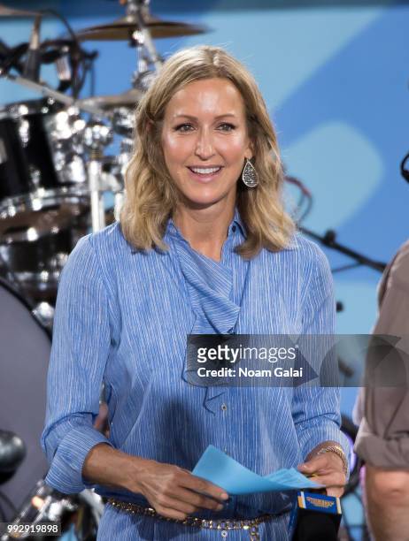 Lara Spencer attends ABC's "Good Morning America" at Rumsey Playfield, Central Park on July 6, 2018 in New York City.