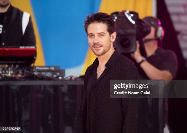 Eazy performs on ABC's "Good Morning America" at Rumsey Playfield, Central Park on July 6, 2018 in New York City.