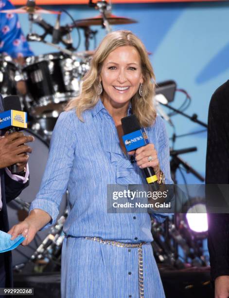 Lara Spencer attends ABC's "Good Morning America" at Rumsey Playfield, Central Park on July 6, 2018 in New York City.