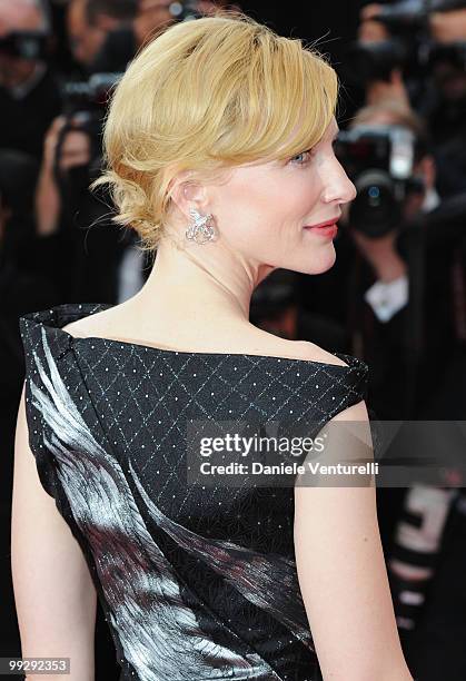 Actress Cate Blanchett attends the Opening Night Premiere of 'Robin Hood' at the Palais des Festivals during the 63rd Annual International Cannes...