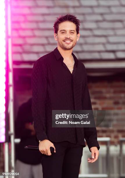 Eazy performs on ABC's "Good Morning America" at Rumsey Playfield, Central Park on July 6, 2018 in New York City.