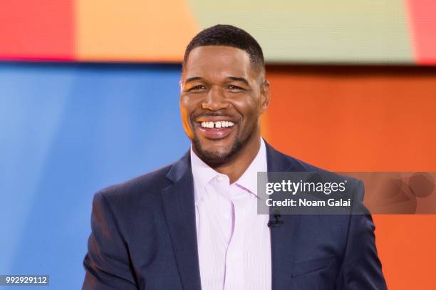 Michael Strahan attends ABC's "Good Morning America" at Rumsey Playfield, Central Park on July 6, 2018 in New York City.