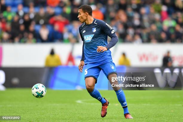 Hoffenheim's Kevin Akpoguma in action during the Bundesliga soccer match between 1899 Hoffenheim and Borussia Moenchengladbach inthe Rhein Neckar...