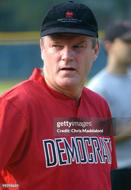 Rep. Brian Baird, D-Wa., at the Democrat's baseball practice.