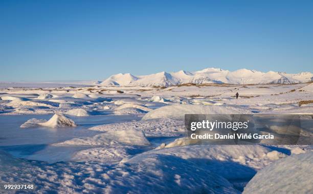 fjallsárlón (fjallsarlon) glacier lagoon - south east iceland stock pictures, royalty-free photos & images