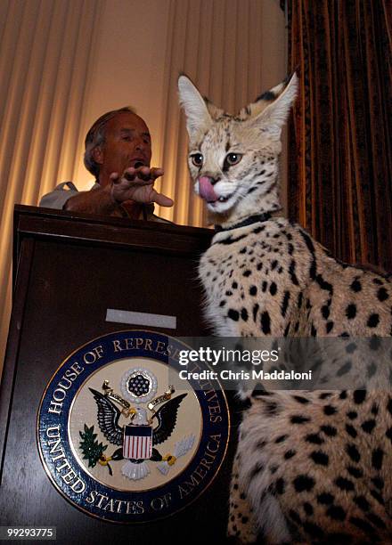 American Zoo and Aquariam Association started its ocean conservation campaign with a reception on Capitol Hill, and showed variety of animals - Jack...