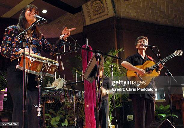 Sol y Canto, "Sun and Song," musicans Rosi Amador and Brian Amador a melange of Lantino music at the Museum of Natural History to open Hispanic...