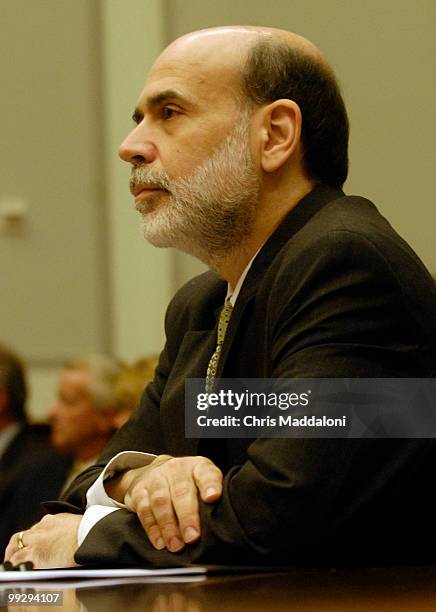 Federal Reserve Chairman Ben Bernanke testifies at a House Financial Services Committee on the Federal Reserve Board's semiannual monetary policy...