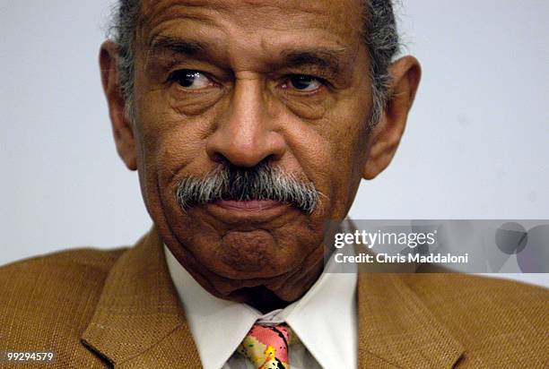 Rep. John Conyers, D-Mi., at a Congressional Black Caucus hearing to examine the impact of Social Security privatization on African Americans.