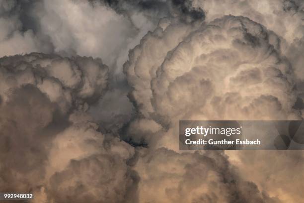 cumulonimbus clouds, alps, france - mammatus cloud stock pictures, royalty-free photos & images