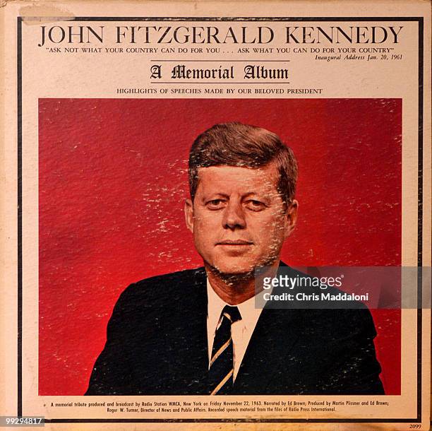 An old Kennedy memorial record at the Capitol Coin and Stamp shop at 1100 17th St. NW.