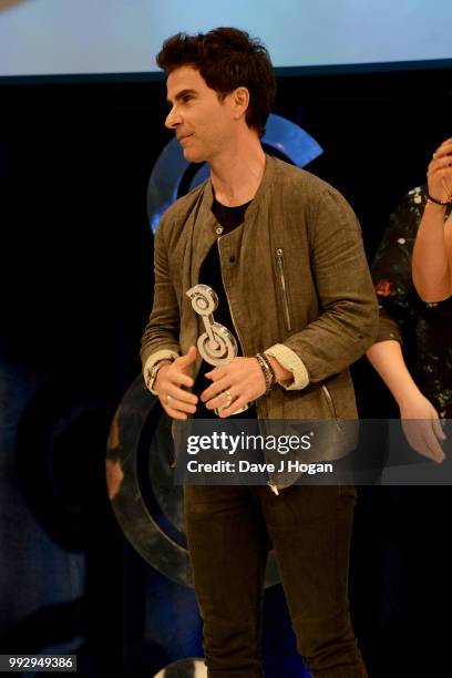 Kelly Jones of Stereophonics on stage during the Nordoff Robbins' O2 Silver Clef Awards ceremony at Grosvenor House, on July 6, 2018 in London,...