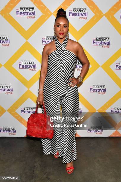 Vivica A. Fox attends the 2018 Essence Festival presented by Coca-Cola at Ernest N. Morial Convention Center on July 6, 2018 in New Orleans,...
