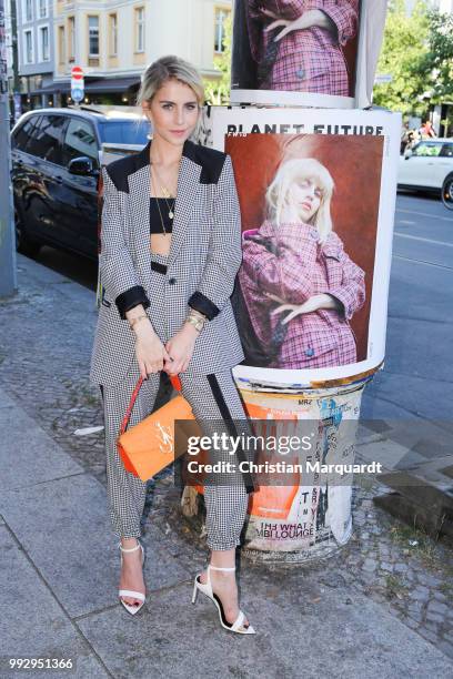 Caro Daur attends the Magazine Lauch Party on July 6, 2018 in Berlin, Germany.