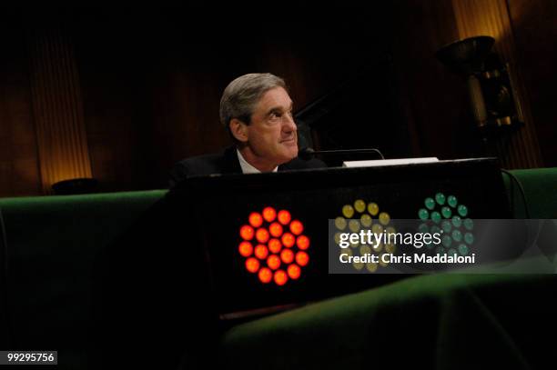 Director Robert Mueller testifies at a Senate Judiciary Committee full committee hearing on "FBI Oversight."