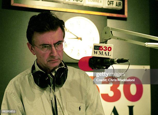 Fmr. Congressman Fred Grandy at his radio morning show at WMAL in Washington, DC.