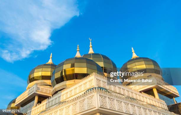 crystal mosque at terengganu, malaysia - crystal mosque stock pictures, royalty-free photos & images