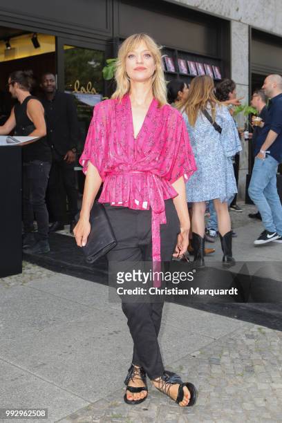 Heike Makatsch attends the Magazine Lauch Party on July 6, 2018 in Berlin, Germany.