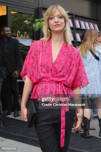 Heike Makatsch attends the Magazine Lauch Party on July 6, 2018 in Berlin, Germany.