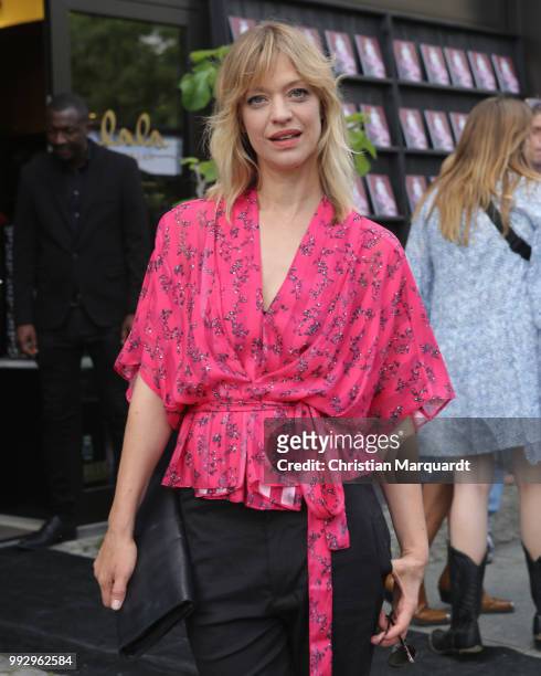 Heike Makatsch attends the Magazine Lauch Party on July 6, 2018 in Berlin, Germany.