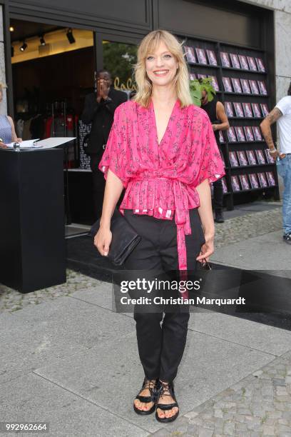 Heike Makatsch attends the Magazine Lauch Party on July 6, 2018 in Berlin, Germany.