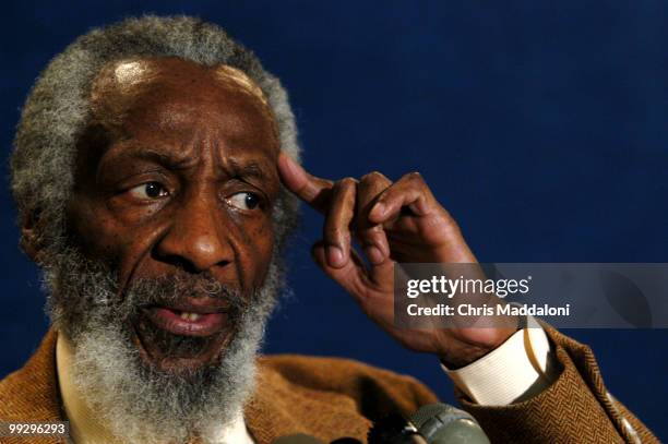 Dick Gregory, social activist and organizer of Change The Name, at a press conference at the National Press Club on changing the name of the Senate...