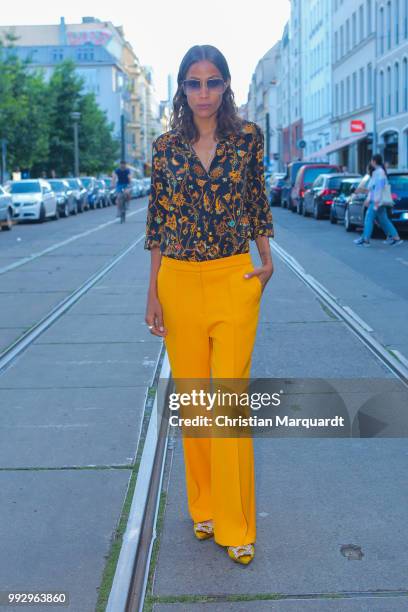 Rabea Schif attends the Magazine Lauch Party on July 6, 2018 in Berlin, Germany.